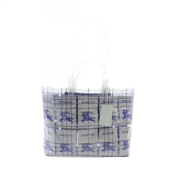 BURBERRY White Coated Canvas Tote Bag - Picture 1 of 5